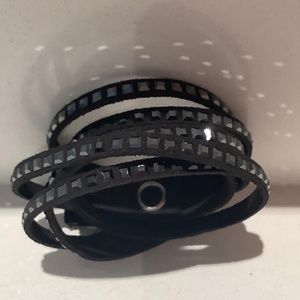 Swarovski Wrap-around Bracelet Black